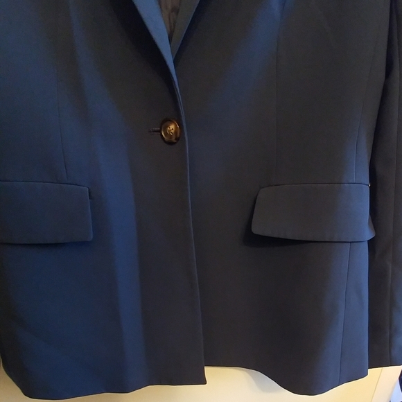 Donna Karen Navy Blue Blazer Jacket - Picture 9 of 16